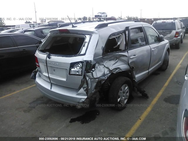 3D4PG4FB0BT564556 - 2011 DODGE JOURNEY EXPRESS SILVER photo 4