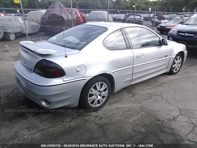 1G2NW12E31M540802 - 2001 PONTIAC GRAND AM GT GRAY photo 4