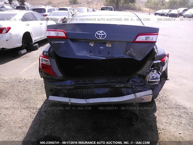 4T4BF1FKXCR162044 - 2012 TOYOTA CAMRY SE/LE/XLE GRAY photo 6