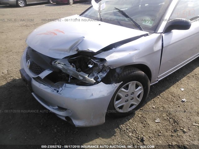 1HGEM22105L022373 - 2005 HONDA CIVIC DX VP Gümüş foto 6