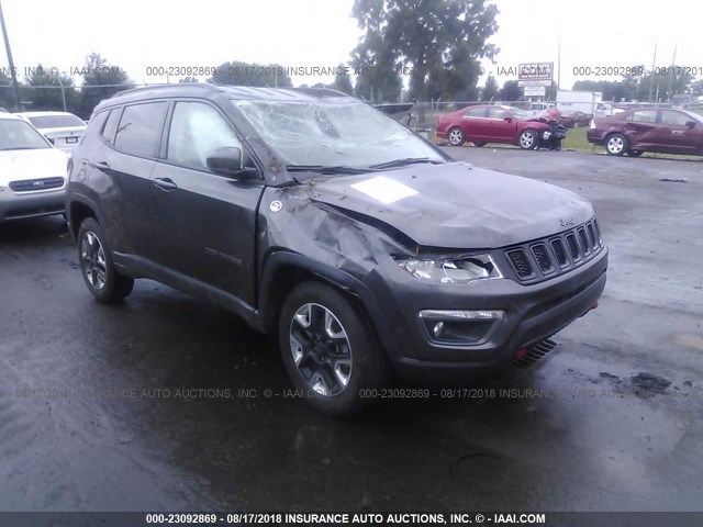 3C4NJDDB9HT597525 - 2017 JEEP COMPASS TRAILHAWK GRAY photo 1