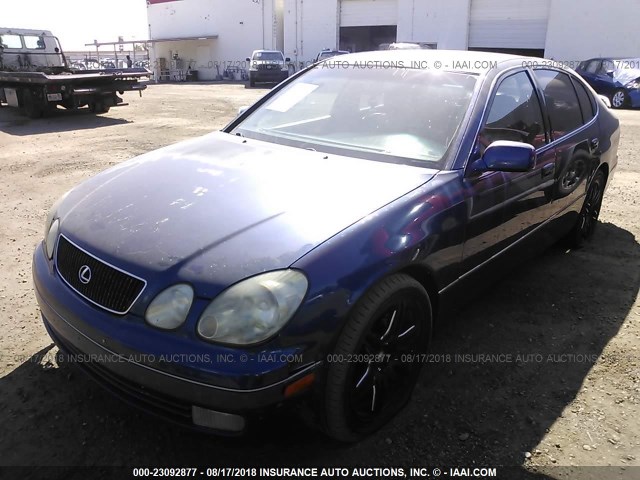 JT8BH68X6W0004860 - 1998 LEXUS GS 400 BLUE photo 2