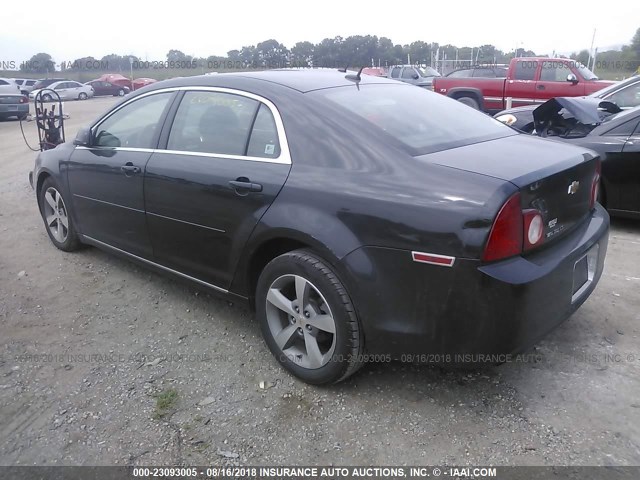 1G1ZC5E19BF116528 - 2011 CHEVROLET MALIBU 1LT BLACK photo 3