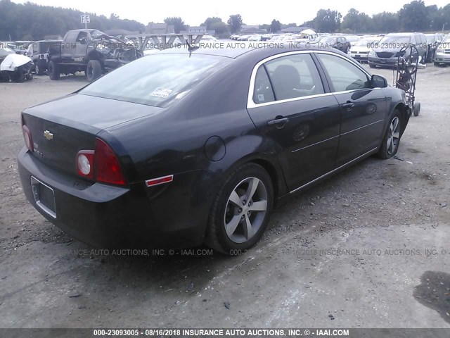 1G1ZC5E19BF116528 - 2011 CHEVROLET MALIBU 1LT BLACK photo 4