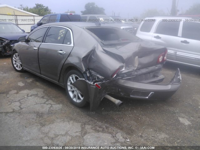 1G1ZG5E71CF254039 - 2012 CHEVROLET MALIBU LTZ 灰色 照片 3