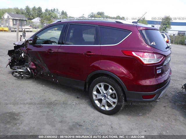 1FMCU9JX7FUC72060 - 2015 FORD ESCAPE TITANIUM MAROON photo 3