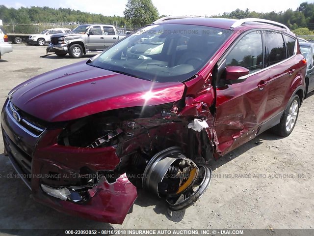 1FMCU9JX7FUC72060 - 2015 FORD ESCAPE TITANIUM MAROON photo 6