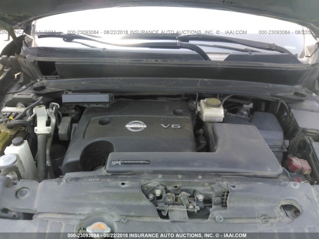 5N1AR2MN5DC647456 - 2013 NISSAN PATHFINDER S/SV/SL/PLATINUM BLACK photo 10