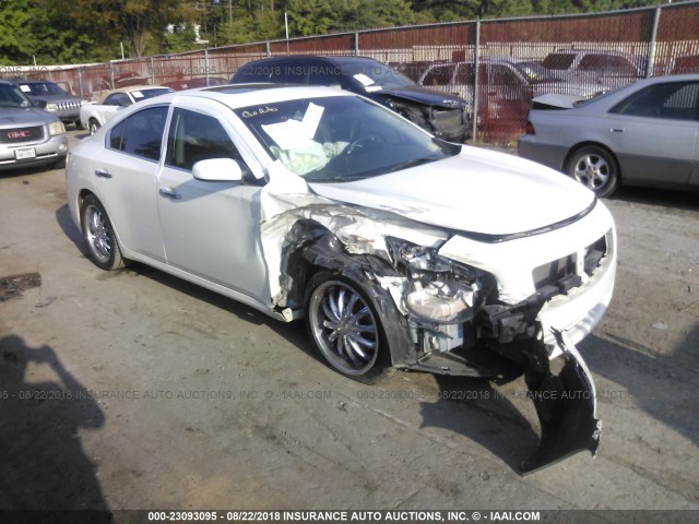 1N4AA5AP7EC454381 - 2014 NISSAN MAXIMA S/SV WHITE photo 1