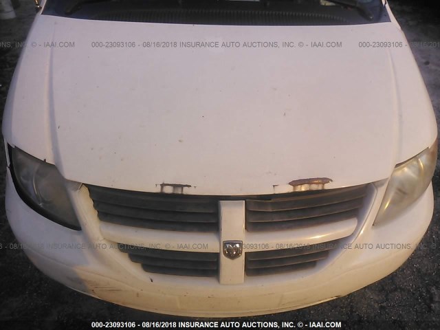 1D4GP24R85B290856 - 2005 DODGE GRAND CARAVAN SE WHITE photo 6