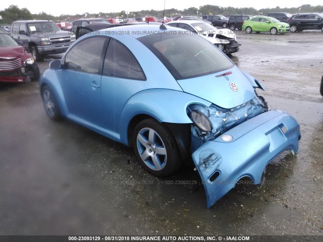 3VWGK31CX4M421470 - 2004 VOLKSWAGEN NEW BEETLE SATELLITE BLUE GLS 黑色 照片 3