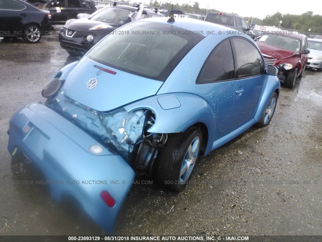 3VWGK31CX4M421470 - 2004 VOLKSWAGEN NEW BEETLE SATELLITE BLUE GLS 黑色 照片 4