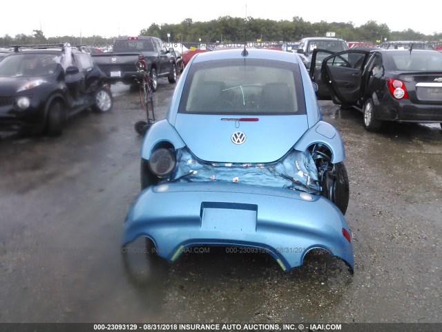 3VWGK31CX4M421470 - 2004 VOLKSWAGEN NEW BEETLE SATELLITE BLUE GLS 黑色 照片 6