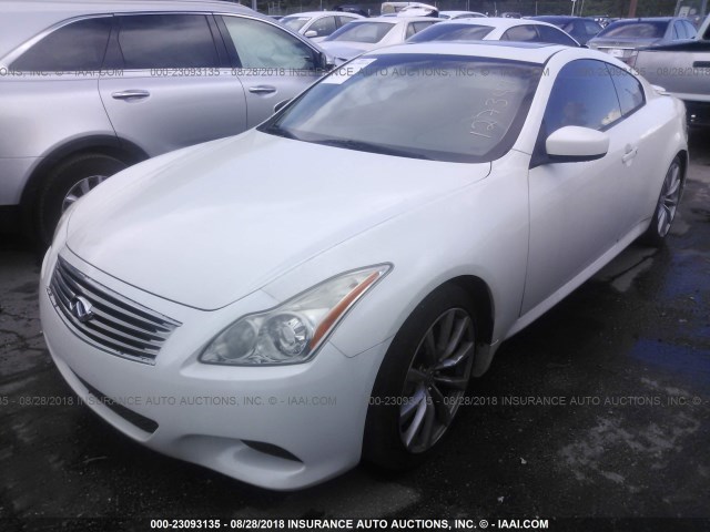 JNKCV64E48M127344 - 2008 INFINITI G37 JOURNEY/SPORT WHITE photo 2