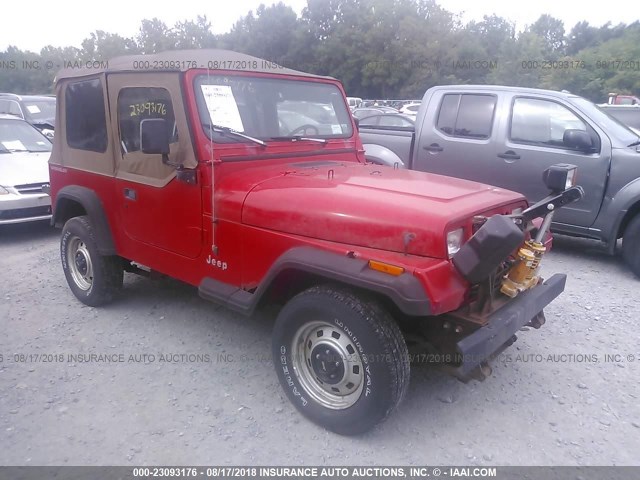 1J4FY19P4SP228600 - 1995 JEEP WRANGLER / YJ S/RIO GRANDE RED photo 1