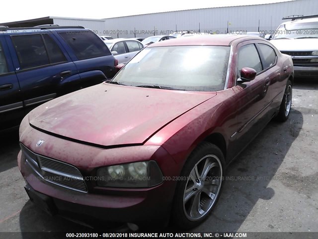 2B3KA53H56H305102 - 2006 DODGE CHARGER R/T RED photo 2