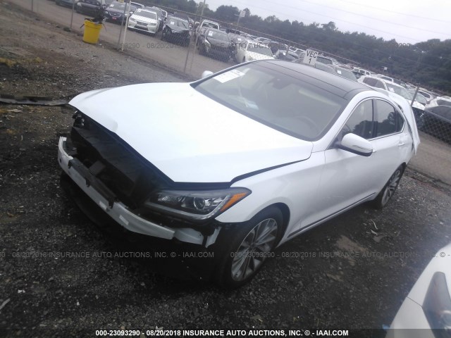 KMHGN4JE4FU036515 - 2015 HYUNDAI GENESIS 3.8L WHITE photo 2