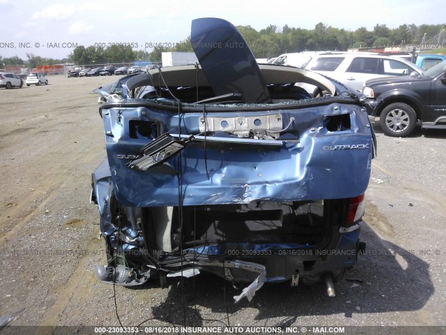 4S4BP62C887358816 - 2008 SUBARU OUTBACK 2.5I LIMITED BLUE photo 6