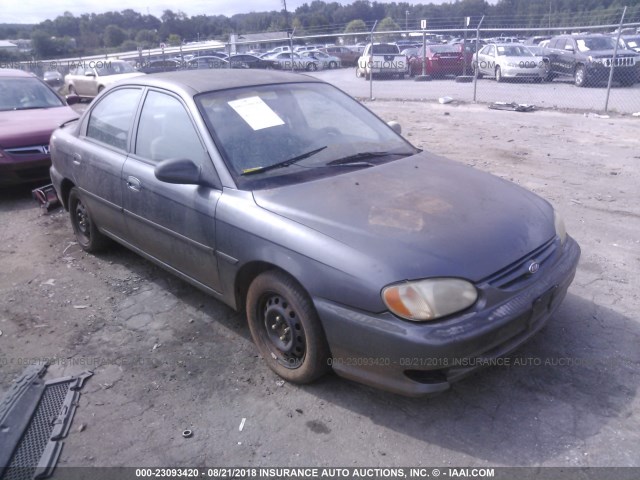 KNAFB121615036602 - 2001 KIA SEPHIA LS GRAY photo 1