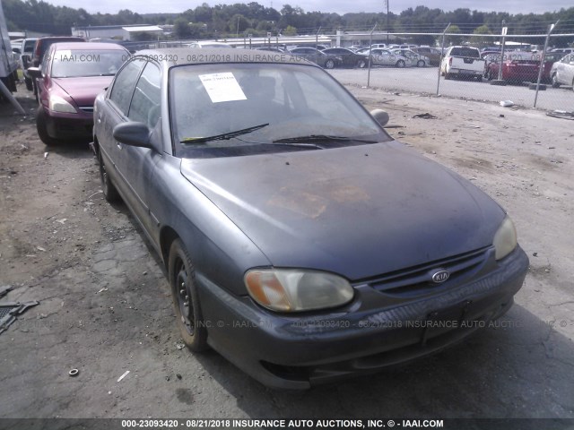 KNAFB121615036602 - 2001 KIA SEPHIA LS GRAY photo 6