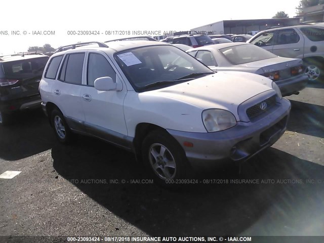 KM8SB12B73U374573 - 2003 HYUNDAI SANTA FE GL WHITE photo 1