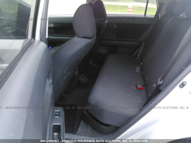 JTLKE50EX81004568 - 2008 TOYOTA SCION XB Gümüş foto 8