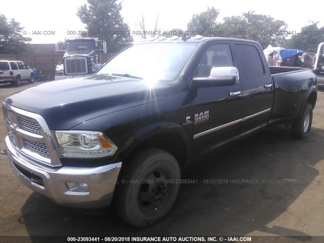 3C63RRJL4EG196874 - 2014 RAM 3500 LARAMIE BLACK photo 2