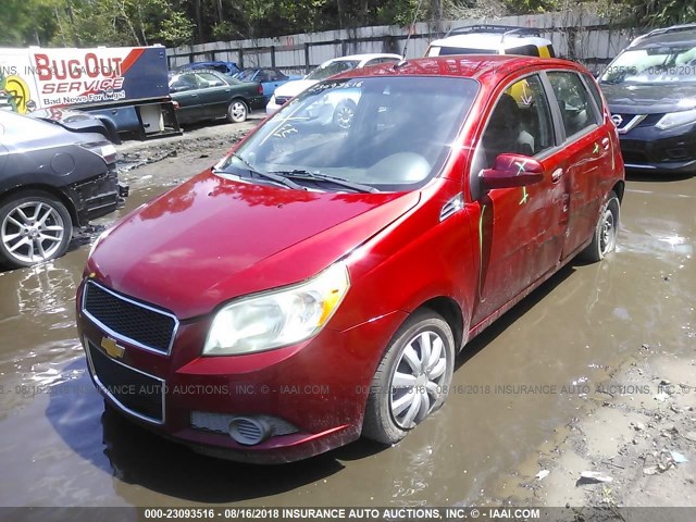 KL1TD6DE5AB086106 - 2010 CHEVROLET AVEO LS/LT 红色 照片 2