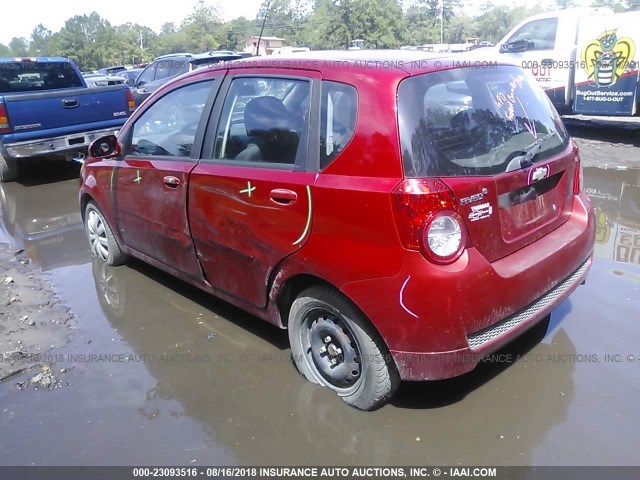 KL1TD6DE5AB086106 - 2010 CHEVROLET AVEO LS/LT 红色 照片 3