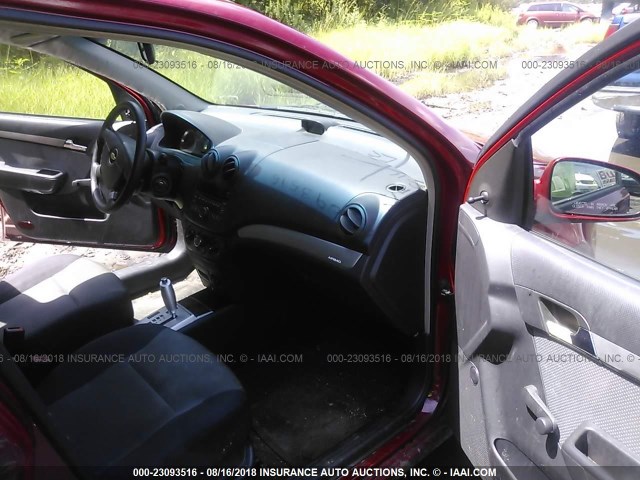 KL1TD6DE5AB086106 - 2010 CHEVROLET AVEO LS/LT 红色 照片 5