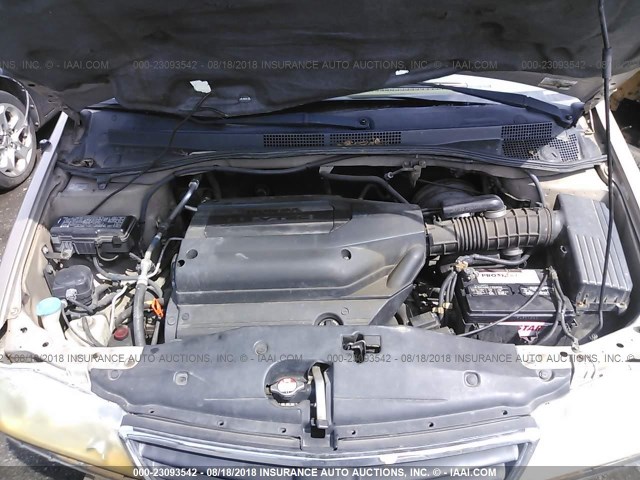 2HKRL18942H574033 - 2002 HONDA ODYSSEY EXL TAN photo 10