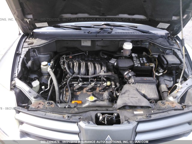 4A4MM31S14E060653 - 2004 MITSUBISHI ENDEAVOR XLS GRAY photo 10