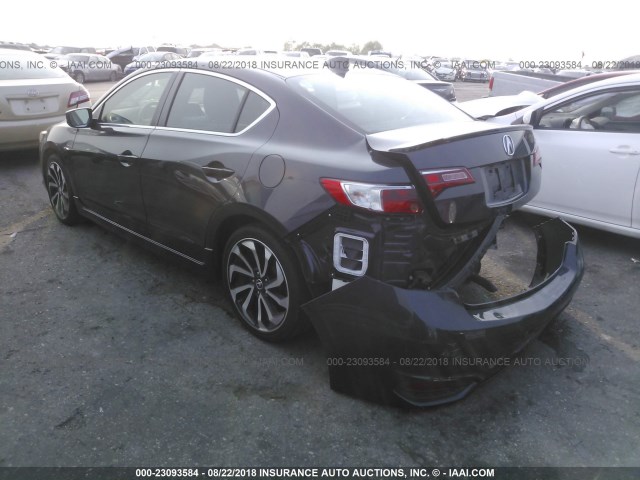 19UDE2F83GA004657 - 2016 ACURA ILX PREMIUM STYLE/TECH STYLE GRAY photo 3
