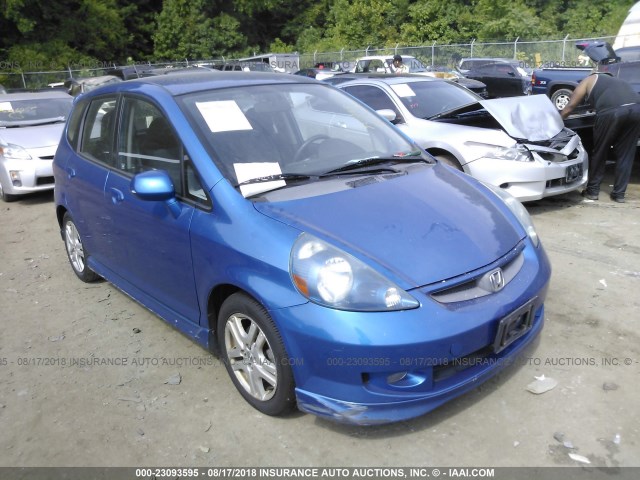 JHMGD38687S025528 - 2007 HONDA FIT S 蓝色 照片 1