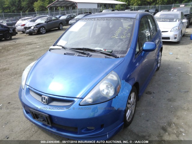 JHMGD38687S025528 - 2007 HONDA FIT S 蓝色 照片 2