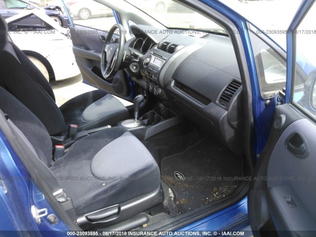 JHMGD38687S025528 - 2007 HONDA FIT S 蓝色 照片 5
