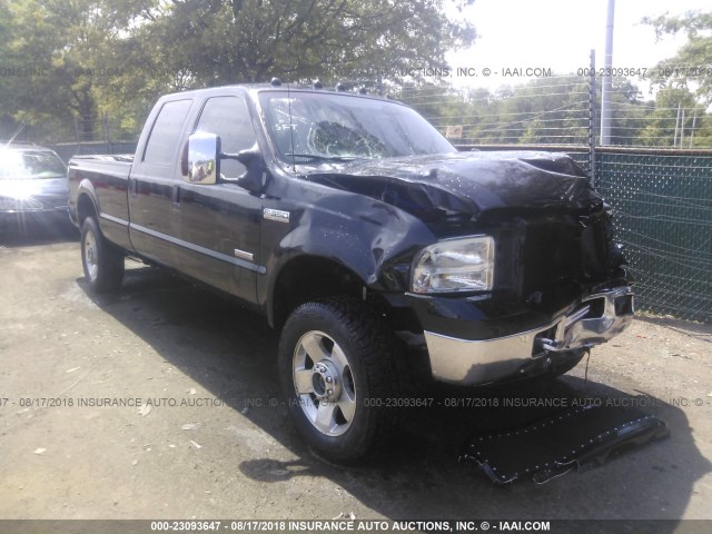 1FTWW31P86EB93905 - 2006 FORD F350 SRW SUPER DUTY BLACK photo 1