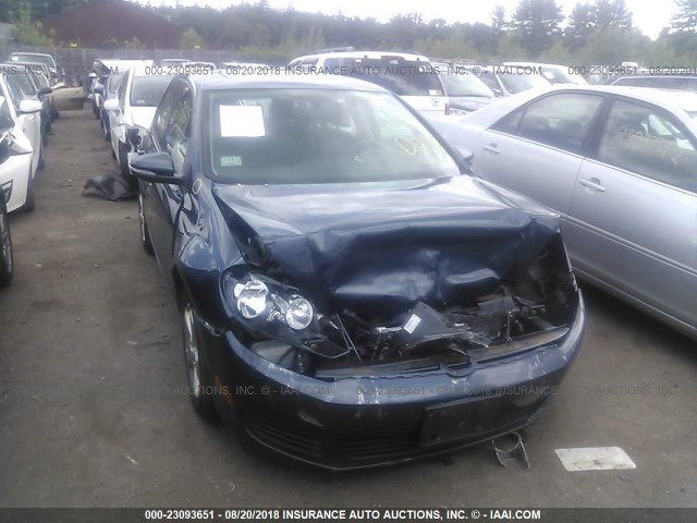 WVWDB7AJ3CW309670 - 2012 VOLKSWAGEN GOLF BLUE photo 1