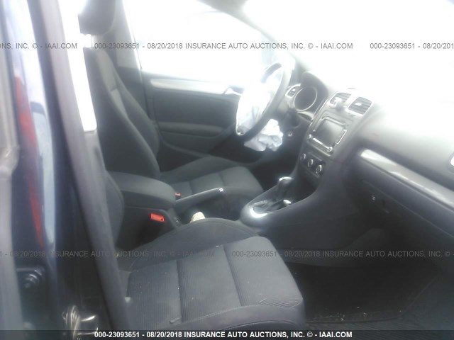 WVWDB7AJ3CW309670 - 2012 VOLKSWAGEN GOLF BLUE photo 5