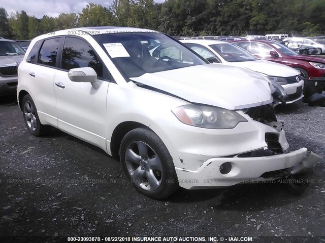 5J8TB18538A002233 - 2008 ACURA RDX TECHNOLOGY WHITE photo 1