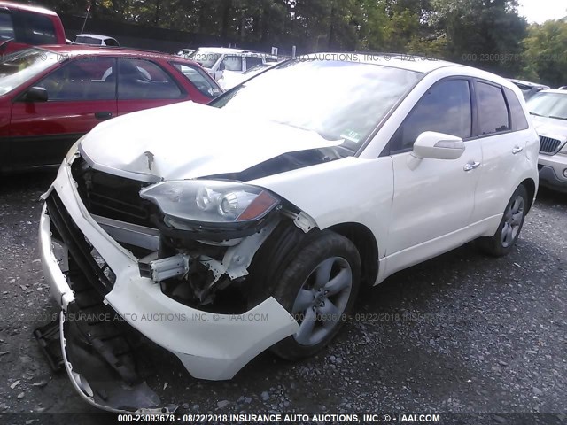 5J8TB18538A002233 - 2008 ACURA RDX TECHNOLOGY WHITE photo 2