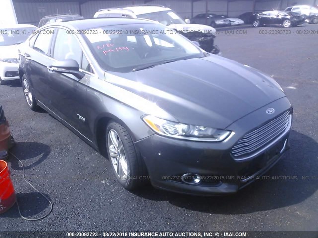 3FA6P0SU6FR247673 - 2015 FORD FUSION TITANIUM PHEV GRAY photo 1