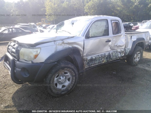 5TEUX42N99Z640380 - 2009 TOYOTA TACOMA ACCESS CAB SILVER photo 2