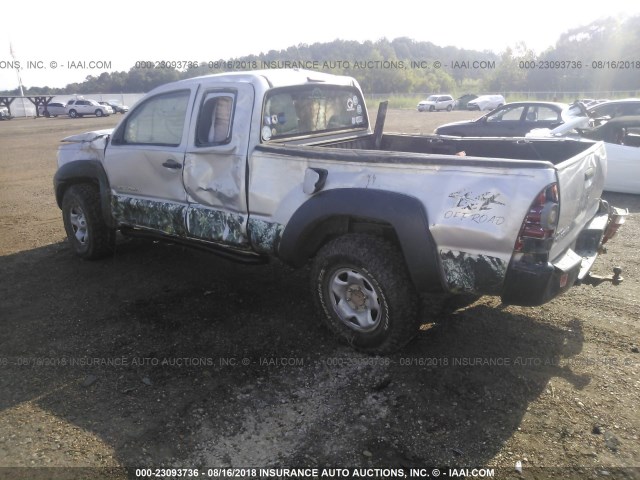 5TEUX42N99Z640380 - 2009 TOYOTA TACOMA ACCESS CAB Silber Foto 3