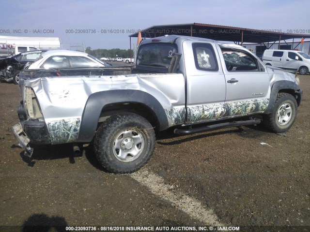 5TEUX42N99Z640380 - 2009 TOYOTA TACOMA ACCESS CAB Silber Foto 4