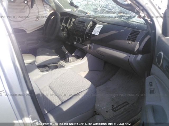 5TEUX42N99Z640380 - 2009 TOYOTA TACOMA ACCESS CAB Silber Foto 5