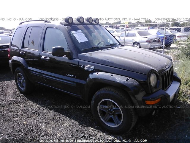 1J4GL38K74W161617 - 2004 JEEP LIBERTY RENEGADE BLACK photo 1