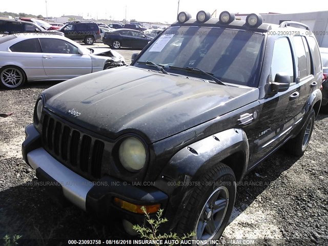 1J4GL38K74W161617 - 2004 JEEP LIBERTY RENEGADE BLACK photo 6