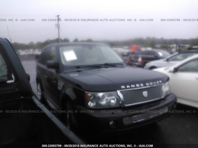 SALSK25468A123830 - 2008 LAND ROVER RANGE ROVER SPORT HSE BLACK photo 1