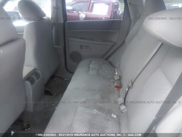 1J8GR48KX7C683098 - 2007 JEEP GRAND CHEROKEE LAREDO/COLUMBIA/FREEDOM 银色 照片 8